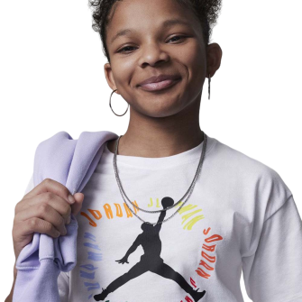 Air Jordan Fuel Up Graphic Kids T-Shirt ''White''