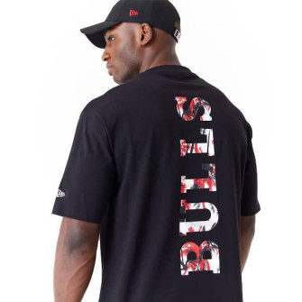 New Era NBA Chicago Bulls Large Infill Oversized T-Shirt ''Black''